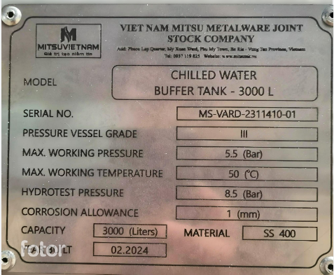 THIẾT KẾ, THI CÔNG, CHẾ TẠO BỒN NHÚNG NÓNG - KHÁCH HÀNG VARD VIETNAM
